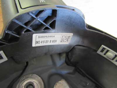 Audi OEM A4 B8 Steering Wheel 4 Spoke Leather w/ Multifunction Switches 8K0419091B 2009 2010 2011 20125